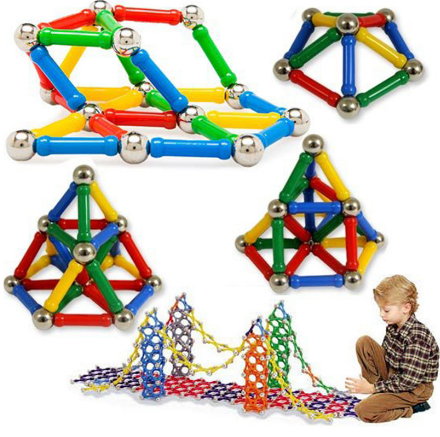 construction set magnetic bar and balls